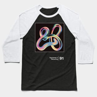 Spacemen 3 - Minimal Graphic Design Artwork Baseball T-Shirt